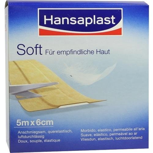 HANSAPLAST Soft Pflaster 5mx6cm Rolle 1 St Pflaster