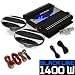 Produkt-Bild: Auto 15x23cm Lautsprecher HiFi Set "Black Line 220" (2x 500W Boxen, 1400W Endstufe)