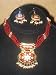 Wedding Gift-Lakh Bead Necklace Set and Earrings In Multi Beads-3pc Set(Brand New)