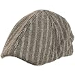 Wool Pinstripe 6 Panel Duck Bill Ivy Cap Hat Gray L/XL