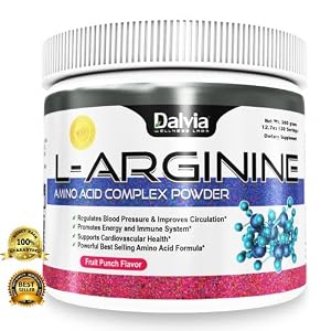 L-Arginine Powder Supplement Amino Acid Complex Formula - (1# Best Tasting) - 30 Servings with 3000mg L-Arginine - 1500mg L-Glycine - 1000mg L-Carnitine Fumarate - Amino Acids Complex for High Energy Levels with Vitamin B6 and B12 - Aids in Weight Loss - Building Muscle Mass and Faster Recovery - Improved Circulation - Pleasant Fruit Punch Flavour Drink Mix (360grams/12.7oz)