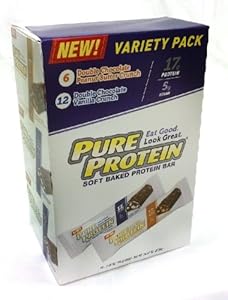 Pure Protein Variety Pack Soft Baked Protein Bars 18 Bars