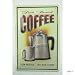 Tasse à café avec de l'étain pichet plaque 20x30 panneaux métalliques des panneaux publicitaires