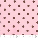 Pimatex Cotton Polka Dots Pink & Brown