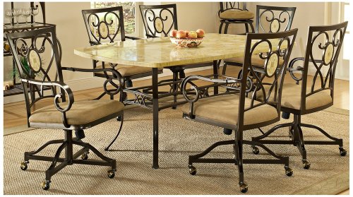 Hillsdale Brookside Rectangle Scrolling Dining Set