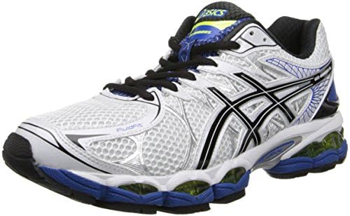 ASICS Men's Gel-Nimbus 16 2E Running Shoe,White/Black/Royal,9 2E US