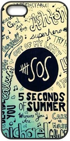 5sos Hard Rubber Phone Cover Case for iPhone 5,5S Cases