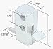 CRL White Step-On Patio Door Lock