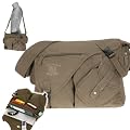 ELEPHANT Laptoptasche JACK BAG Canvas Notebooktasche [ 15,4 Zoll: max. 38 x 28 cm ] Messenger Schultertasche / OLIV