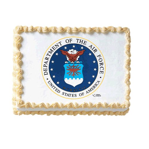 Air Force Cakes - Air Force Logo - 1 Edible Do It Yourself Edible Cake Art Image by Birthday Cakes