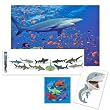 Melissa & Doug Shark Puzzle with Shark Toob Set of 4 Items