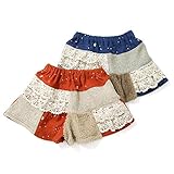 【アウトレット】Lily ivory (リリィ アイボリー)キュロット (80～130cm) キムラタンの子供服 レッド 110 (71049x71349-153)