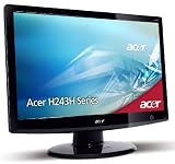 Acer H243HBbmid LCD TFT Monitor, 24inch widescreen, 80000:1, 2m, 300/m2, HDMI, DVI-D,VGA with speakers, glossy black