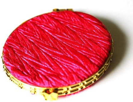 Cute Compact Hand Mirror (Cherry Pink)