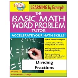 Basic Math Word Problem Tutor: Dividing Fractions
