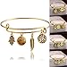 Banggood Lovers Friends Best Pendant Bracelet Jewelry Cuff Bangle