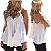 Perman Women's Summer Chiffon Vest Sleeveless Shirt Casual Blouse Tank Tops
