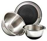 Review Meyer Group Ltd  / Meyer Circulon 3 Piece Mixing Bowl Set, Stainless Steel & Black, 1.0, 2.5 & 4.0 Litre
