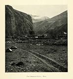 1906 Print Kobi Georgia Ancient Road Landscape Middle Eastern Historic Image - Original Halftone Print