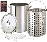 Eastman Outdoors 36-Quart Crab and Lobster Pot with Steamer Rack