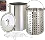 Eastman Outdoors 36-Quart Crab and Lobster Pot with Steamer Rack
