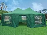 29′x21′ Octagonal Wedding Party Tent Canopy Gazebo Heavy Duty Water Resistant Green
