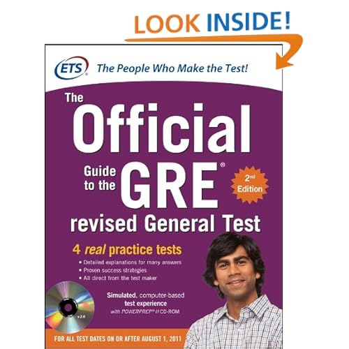 GRE The Official Guide to the Revised General Test with CD-ROM, Second Edition (GRE: The Official Guide to the General Test)