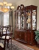 American Drew Cherry Grove Breakfront China Cabinet with 4 Doors