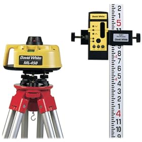 David White 4720-2 Visible Beam Manual Level Laser Package