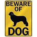BEWARE OF " NEWFOUNDLAND " PARKING SIGN DOG