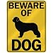 BEWARE OF  NEWFOUNDLAND  PARKING SIGN DOG