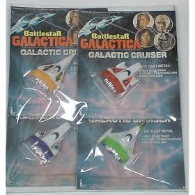 BATTLESTAR GALACTICA SET OF 4 DIE CAST GALACTIC CRUISERS MOC
