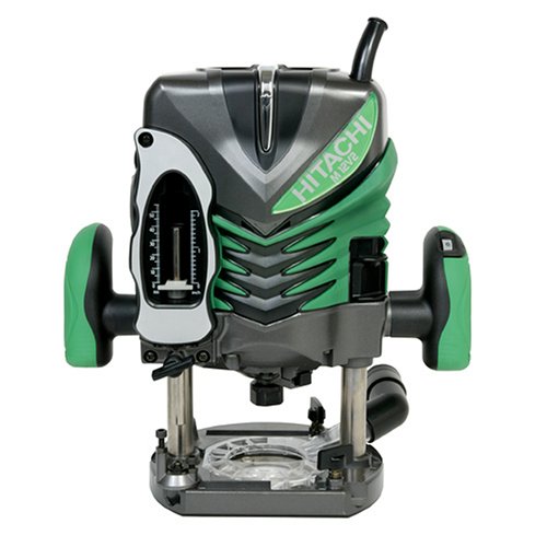 Hitachi M12V2 15 Amp 3-1/4 Horsepower Plunge Base Variable Speed Plunge Router with 1/4-Inch and 1/2-Inch Collets