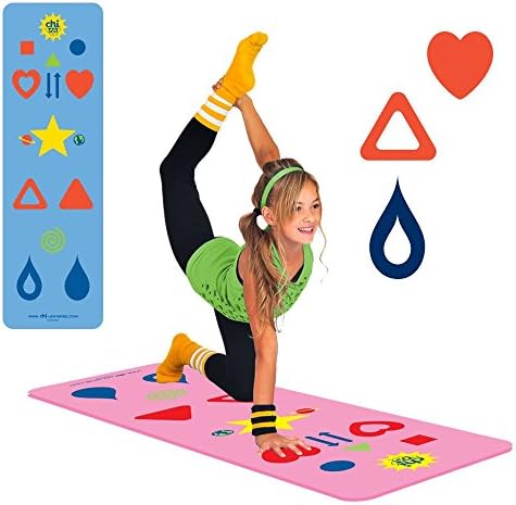 Yoga Mat & Fitness Game for Kids, Teens, and Families! Eco-friendly! Fun!
