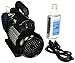 Bacharach 2002-0001 Model QV2 2 Stage Rotary Vane Pump, 1.7 CFM Free Air Displacement, 1/4", 3/8" and 1/2" Flare Intake Fitting, 110 V, 60 Hertz