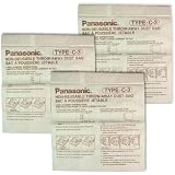 Panasonic type C vacuum bags, 3 pack.