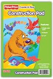 Fisher Price Construction Paper Pad, 6 x 9 Inches, 8 Assorted Colors, 40 Sheets (400)