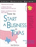 Cover of How to Start a Business in Texas by Michael T. Norman Mark Warda William R. Brown 1572482281