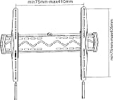 InLine 23119A Wandhalterung 58 cm (23 Zoll) bis 107 cm (42 Zoll) für LCD/LED/Plasma