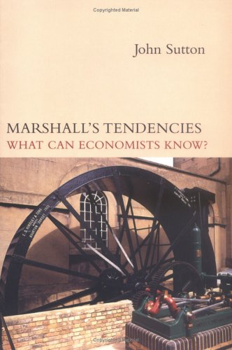 Cover image : Marshall's Tendencies: What Can Economists Know？ (Gaston Eyskens Lecture Series)