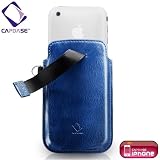 CAPDASE iPhone 3G & 3GS Smart Pocket Kraco, Blue スマートポケット レザーケース クラコ ブルー SLIH3G-S431の画像