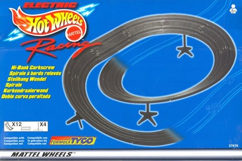 1998 TYCO MATTEL Slot Car HI BANKED CORKSCREW Spirale Curve Track 37676