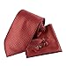 DAD3C Evening Checkered Microfiber Tie Cufflinks Handkerchief Set By Dan Smith