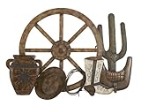 IMAGE OF Country Western Metal Wall Art Decor Sculpture