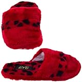 Red Leopard Print Slippers for Women