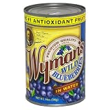 Wyman Wild Blueberries In Water, 14-Ounce (Pack of 6)