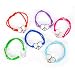 12 Pc Heart Shape Peace Sign Bracelets Girls Party Favor Sets
