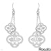ROSATO Made in Italy Stylish Earrings With 7.50ctw Cubic zirconia in 925 Sterling silver. Total item weight 10.7g Length 76mm