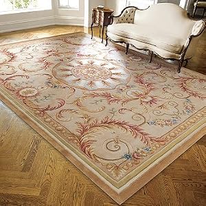 Savonnerie Sophie Wool Area Rug - 6' Round - Frontgate