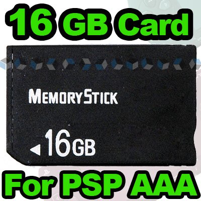 New 16GB Memory Stick Card 16 GB for Sony PSP for pocket-sized digital cameras, cell phones and play station portable